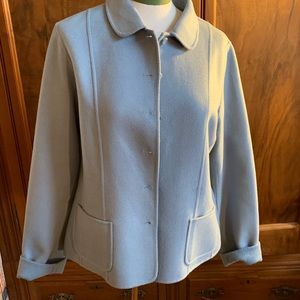 Pendleton Light Blue Merino Wool Jacket